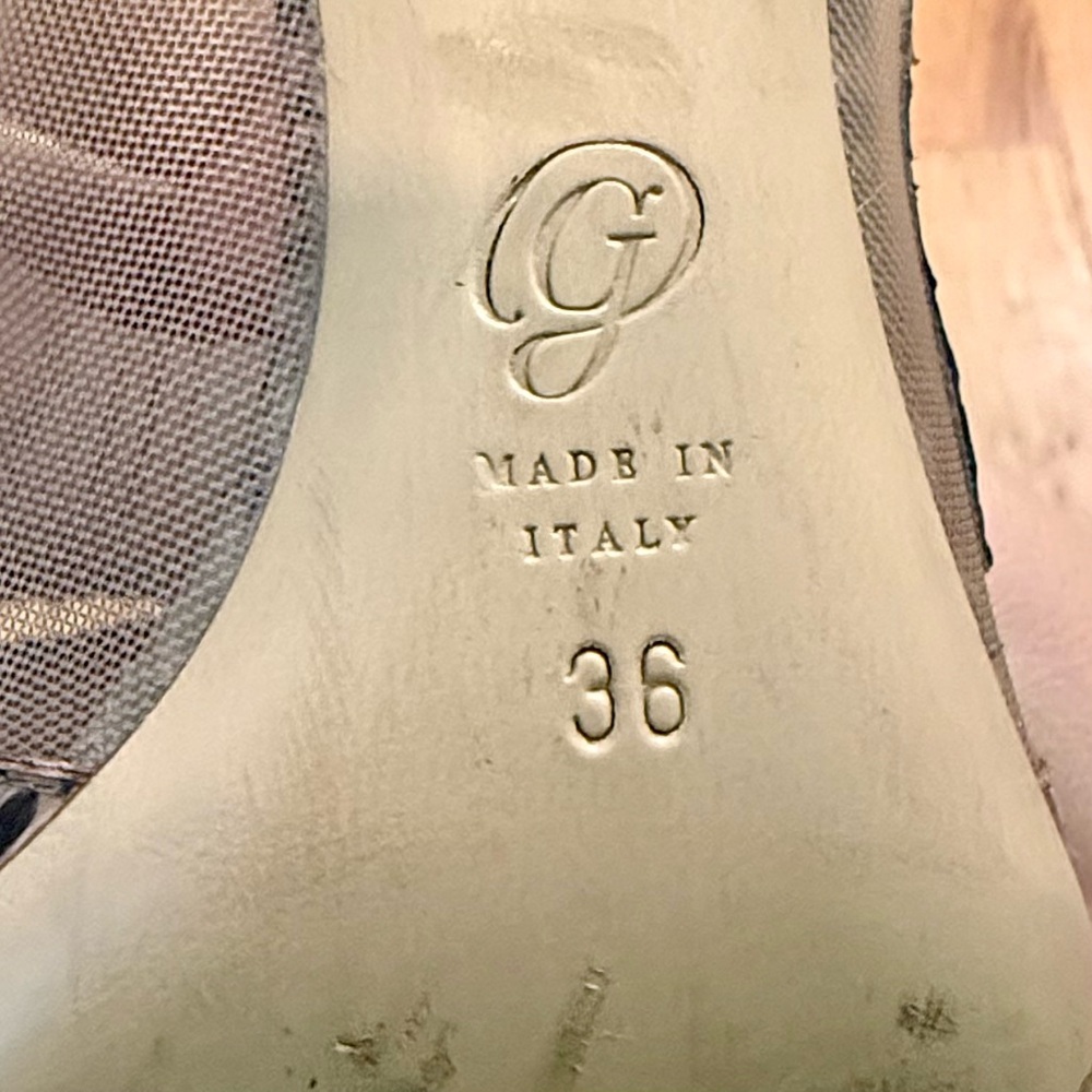 M. Gemi Snakeskin & Mesh Pointed Toe Pumps | Made in Italy | IT 36 / US 6 - Picture 7 of 7